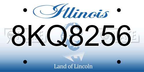 8KQ8256 Illinois License Plate