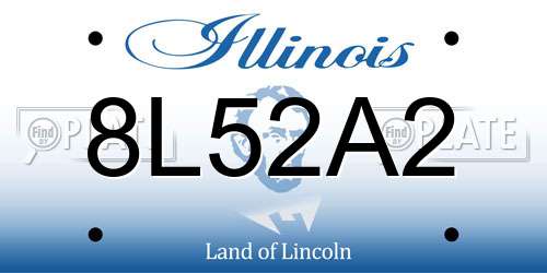 8L52A2 Illinois License Plate
