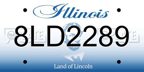 8LD2289 Illinois License Plate