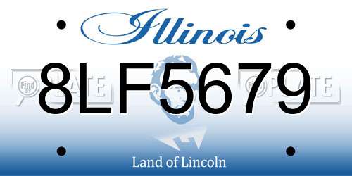 8LF5679 Illinois License Plate