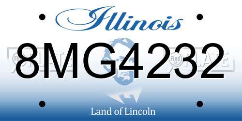 8MG4232 Illinois License Plate