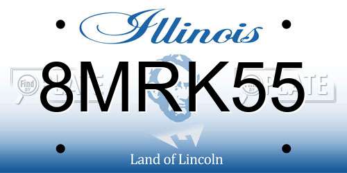 8MRK55 Illinois License Plate