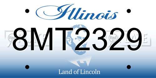 8MT2329 Illinois License Plate
