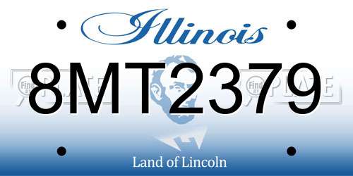 8MT2379 Illinois License Plate