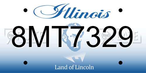 8MT7329 Illinois License Plate