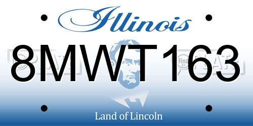 8MWT163 Illinois License Plate