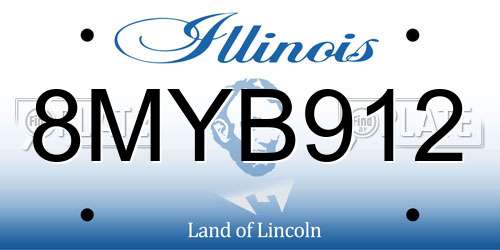 8MYB912 Illinois License Plate