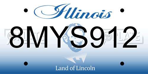 8MYS912 Illinois License Plate