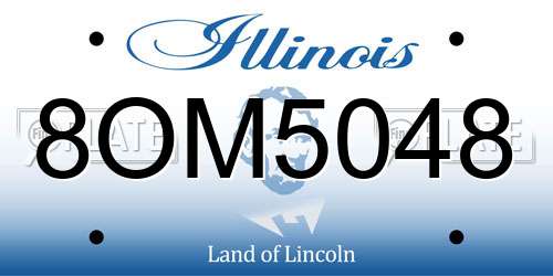 8OM5048 Illinois License Plate