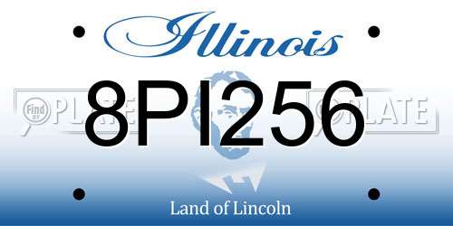 8PI256 Illinois License Plate