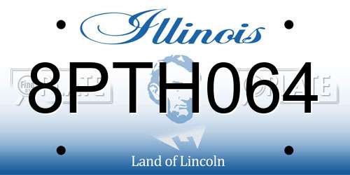 8PTH064 Illinois License Plate