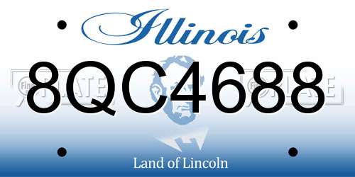 8QC4688 Illinois License Plate