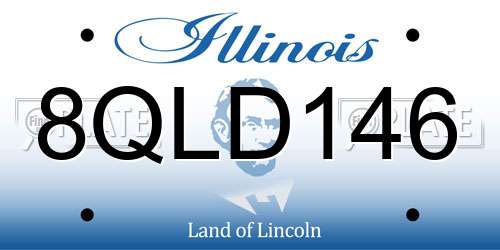8QLD146 Illinois License Plate