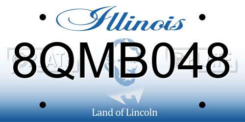 8QMB048 Illinois License Plate