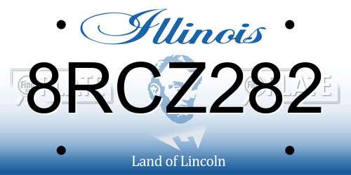 8RCZ282 Illinois License Plate