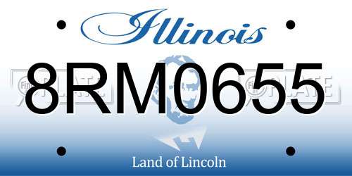 8RM0655 Illinois License Plate