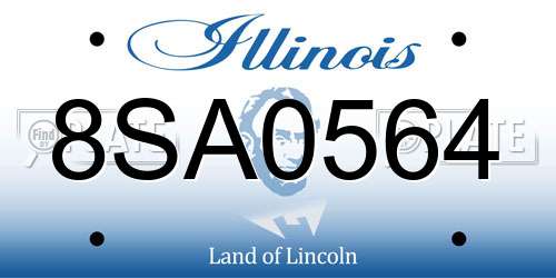 8SA0564 Illinois License Plate
