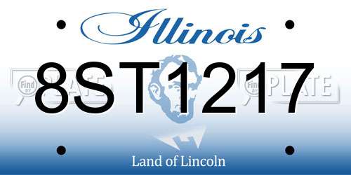 8ST1217 Illinois License Plate