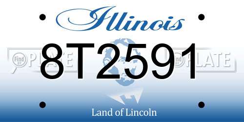 8T2591 Illinois License Plate