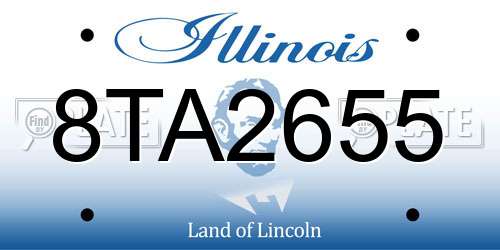 8TA2655 Illinois License Plate