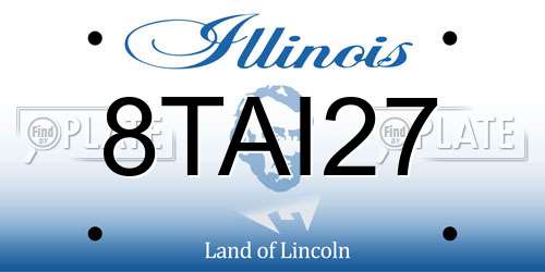 8TAI27 Illinois License Plate