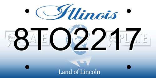 8TO2217 Illinois License Plate