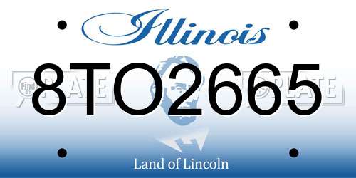 8TO2665 Illinois License Plate