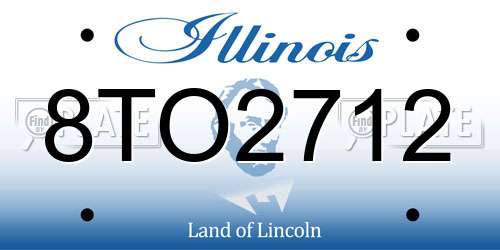 8TO2712 Illinois License Plate