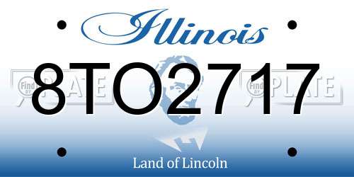 8TO2717 Illinois License Plate