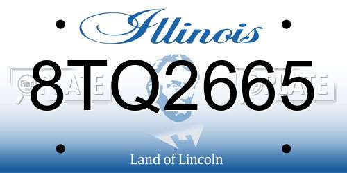 8TQ2665 Illinois License Plate