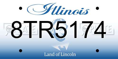 8TR5174 Illinois License Plate
