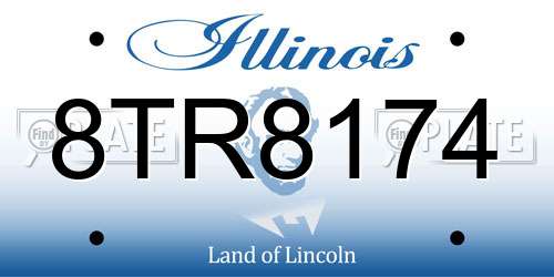 8TR8174 Illinois License Plate