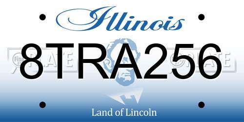 8TRA256 Illinois License Plate