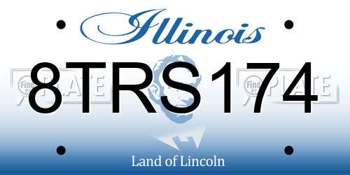 8TRS174 Illinois License Plate