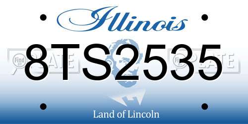 8TS2535 Illinois License Plate
