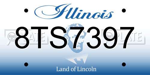 8TS7397 Illinois License Plate
