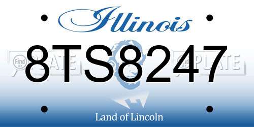 8TS8247 Illinois License Plate