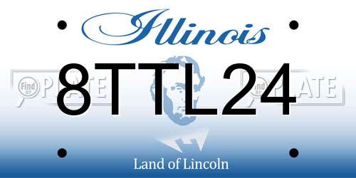 8TTL24 Illinois License Plate