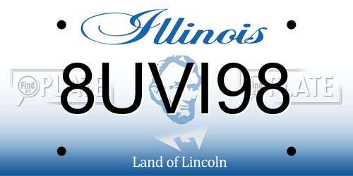 8UVI98 Illinois License Plate