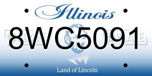 8WC5091 Illinois License Plate