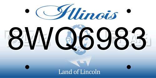 8WQ6983 Illinois License Plate