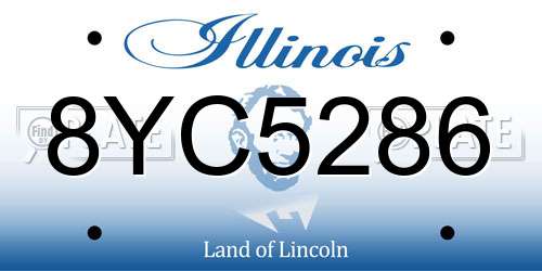 8YC5286 Illinois License Plate
