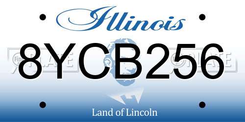 8YCB256 Illinois License Plate