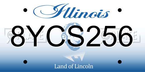 8YCS256 Illinois License Plate