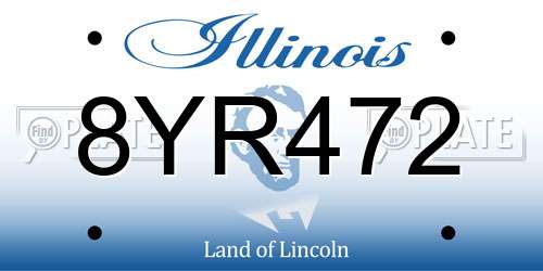 8YR472 Illinois License Plate