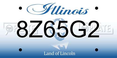 8Z65G2 Illinois License Plate