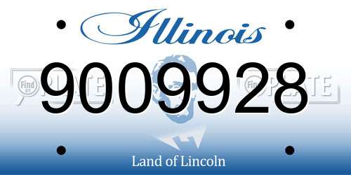 9009928 Illinois License Plate
