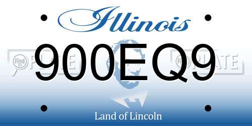 900EQ9 Illinois License Plate