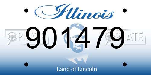 901479 Illinois License Plate