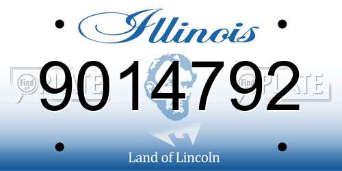 9014792 Illinois License Plate